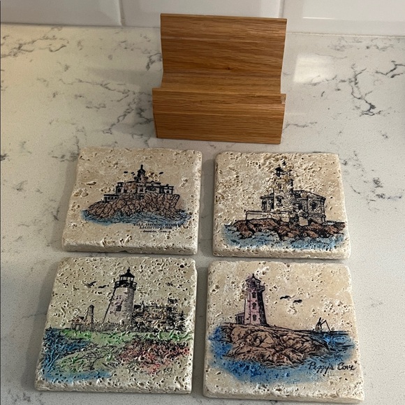 Lighthouse coasters. - Picture 1 of 7